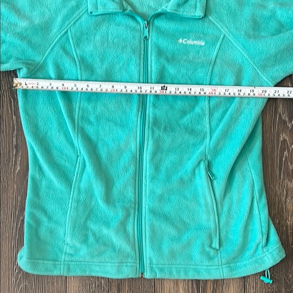 Columbia Turquoise Zip Up Fleece Jacket Ladies Large - Picture 11 of 14